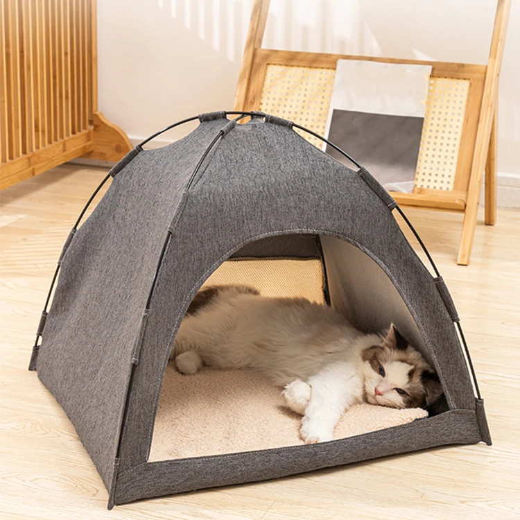 Famicheer BSCI Simple Foldable Pop up Pet Dog and Cat Camping Tent Bed Cat House