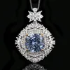 Bird's Nest cut white plated blue belt box chain