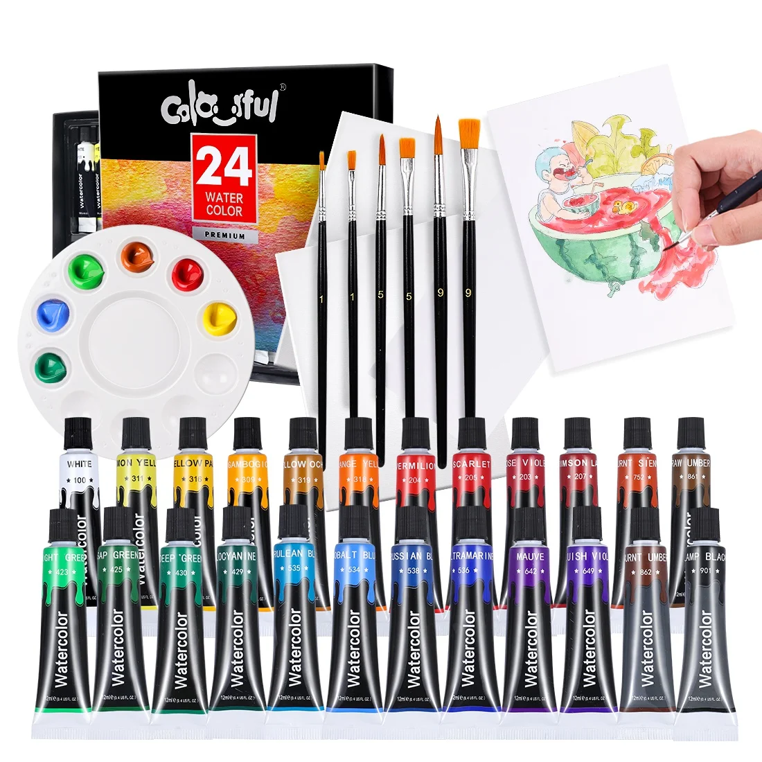 Art Accelerators Oil Paint Set - 32 Color Painting Set for Artists