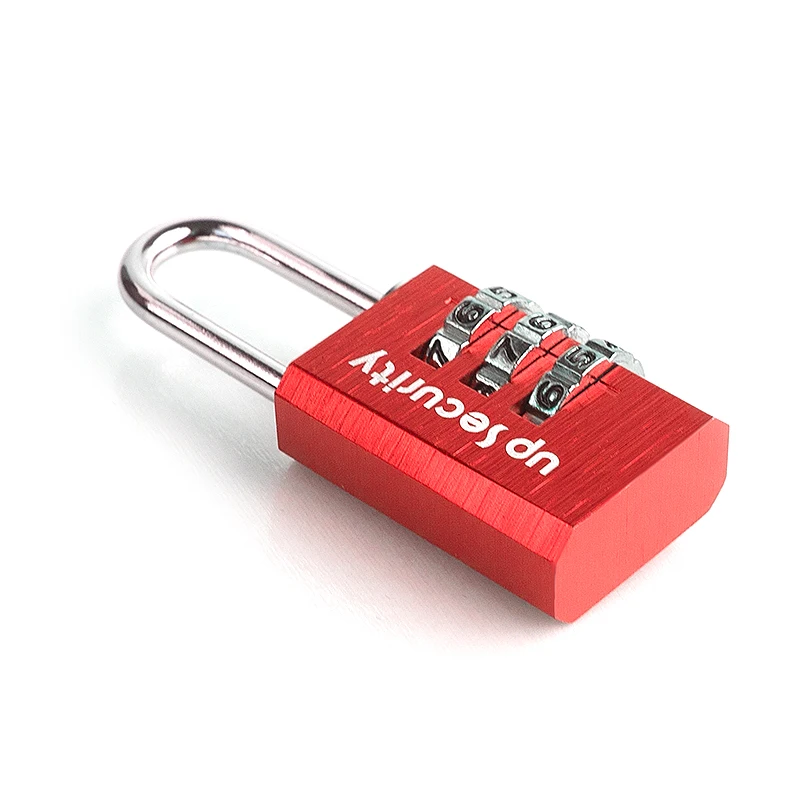 3 Dial Combination Locks for Mini Safe School Bag Zipper Lock Quality 20mm Aluminum Small Padlock for Diary Jewellery Box