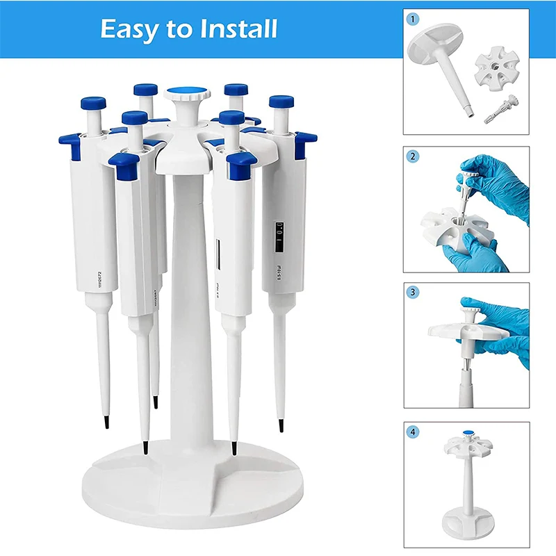 Medical Equipment Lab Automatic Pipettes Pipettor Holder Rack