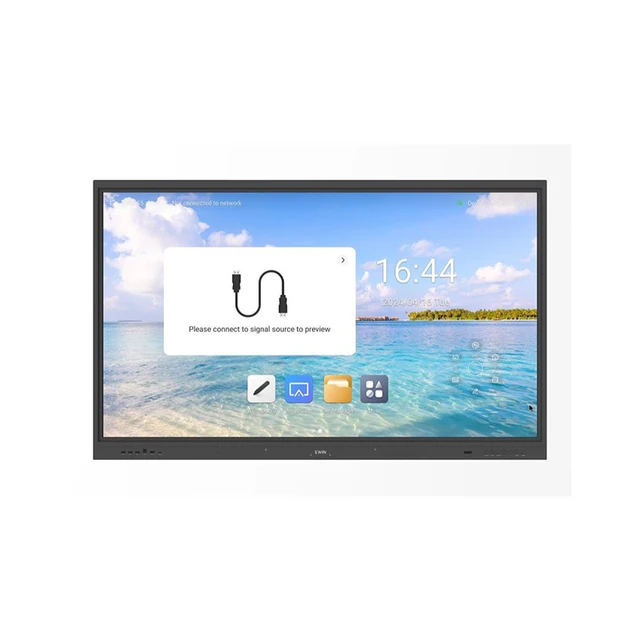 TM65A_65inch 4K UI Multi-Touch Interactive Flat Panel (Iwb) with 4mm Tempered Glass-Cover Glass