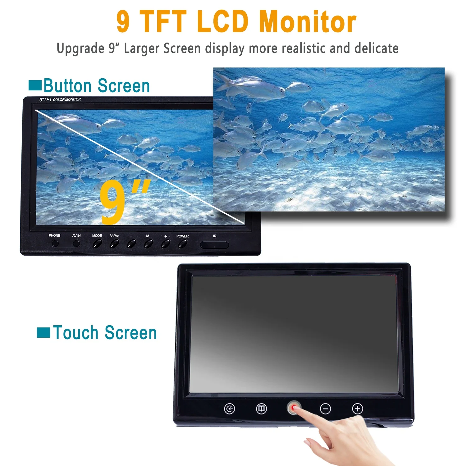 10-200M Cable Sewer Inspection Camera, 9 Inch 1080P HD Screen IP68 Waterproof with Lights, Drian Camera for Home Pipelines supplier