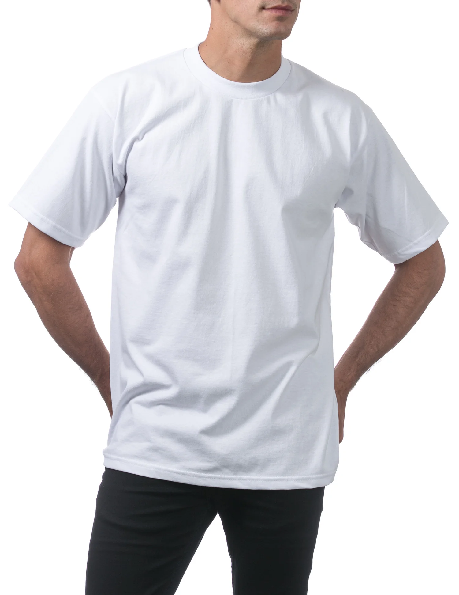 white pro club shirt