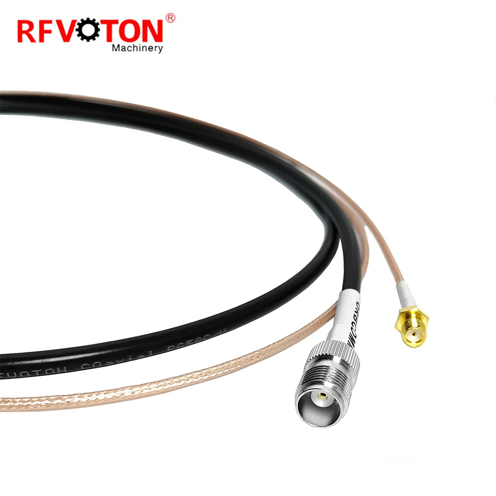 OEM/ODM  Jumper SMA Male To SMA Female RG316 Twins Cable Assembly , TNC Female To TNC Male RG58 Twins Cable Assembly factory