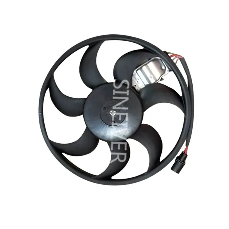 Left Driver Radiator Cooling Fan Assembly W/ Control Unit – For Audi Q7 & VW Touareg 2004-2013