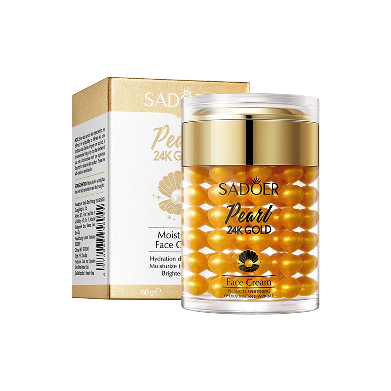 SADOER 24k Gold Pearl Collagen Moisturizing Cream for All Skin