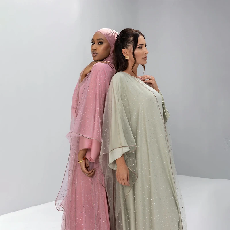 Islamic Clothing Dubai 2 Piece Women Luxury Abaya Set New Style Women Luxury Abaya Elegant Long Dress
