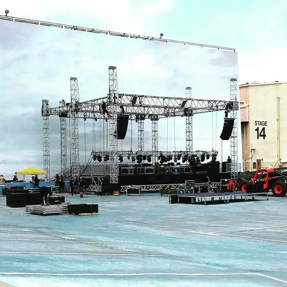 Stage Truss Platform Roof System Aluminum Truss Display With Roof Concert Outdoor Music Events Rental