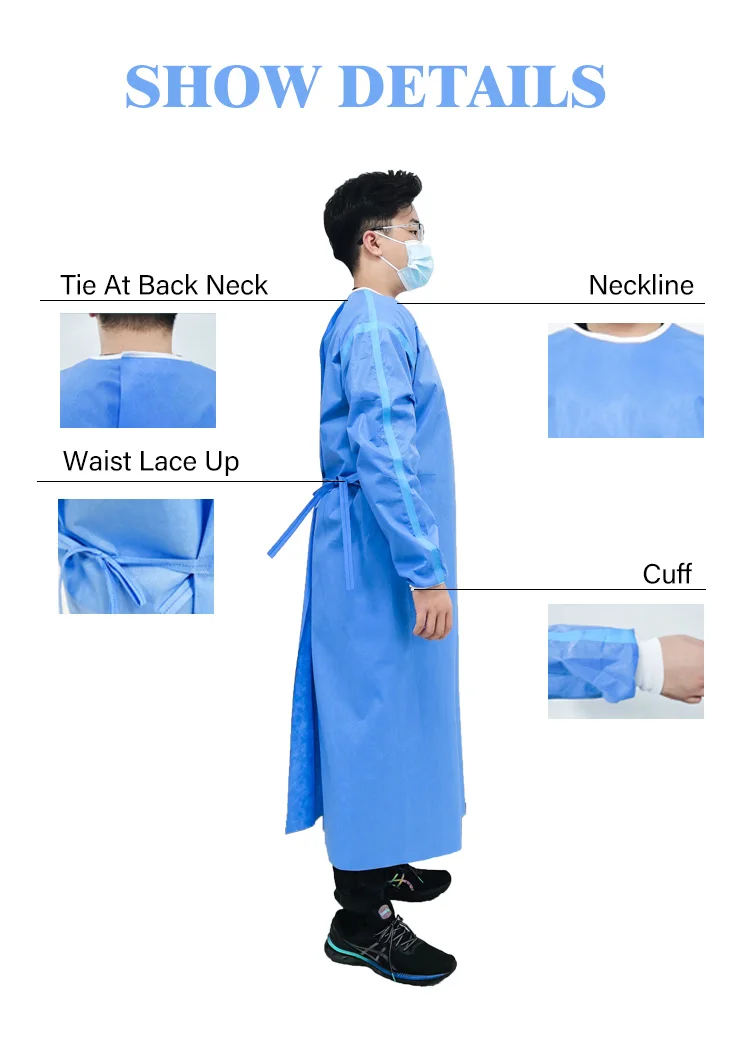 Cheap Disposable Medical Isolation Gown Cobabies Disposable Isolation