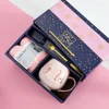 Pink-Gray Set 1: Cup + spoon + towel