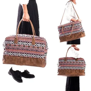 Eastshine Large Capacity Retro Fashion Canvas Travel & Fitness Luggage Bags Portable with Zipper Closure