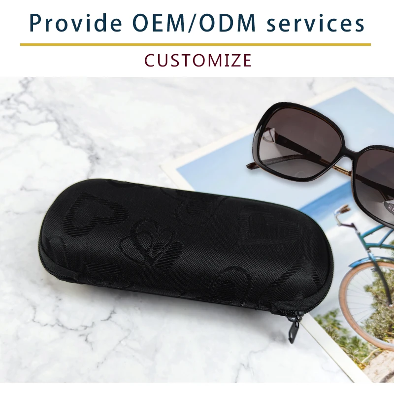 Travel Oxford Sunglasses Organizer Pouch Box Portable Eyeglasses Zipper Bag EVA Hard Glasses Case supplier