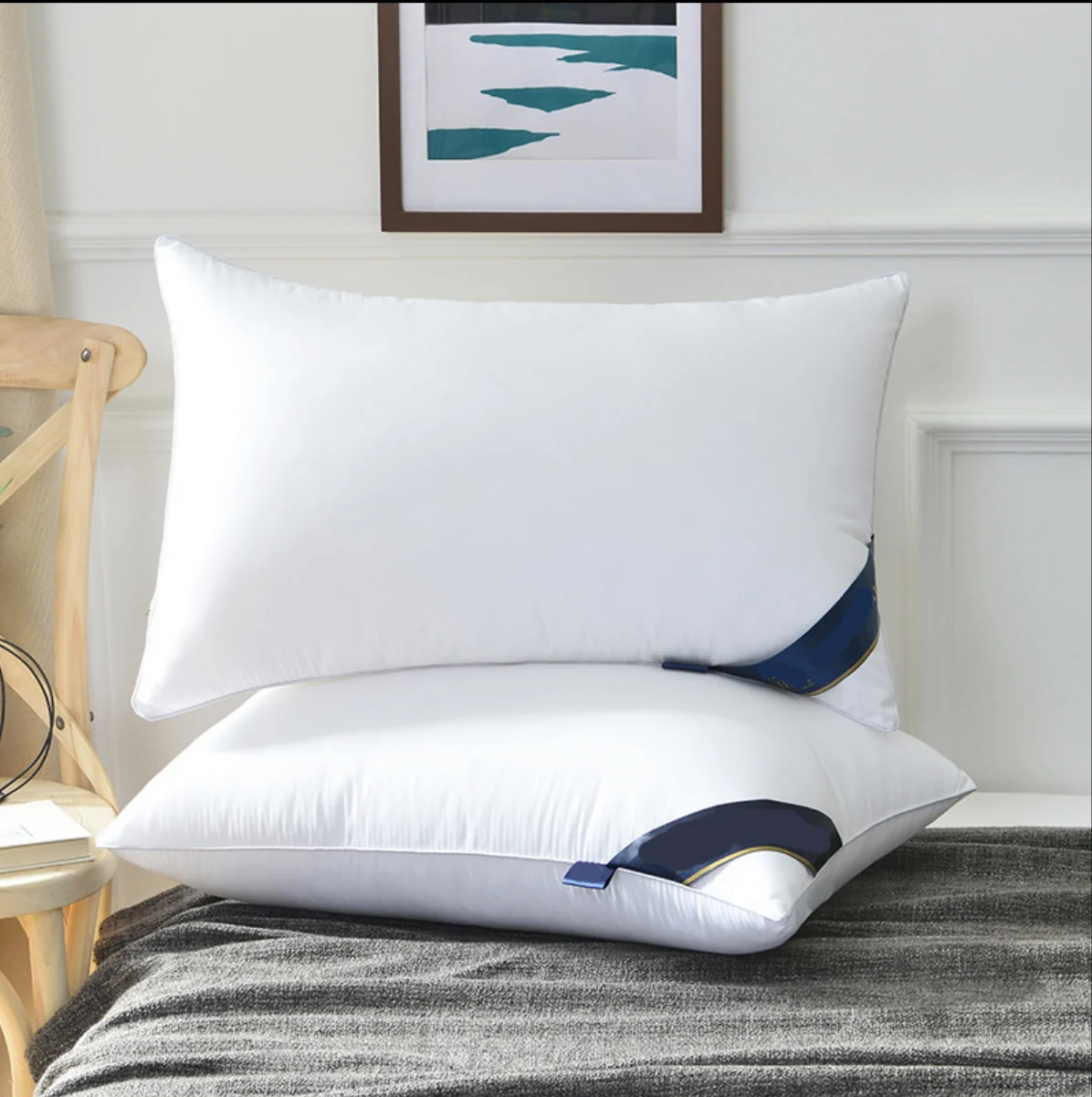 Luxury Premium White 5 Star Hotel Downproof Fabric Down Alternative Filled Pillows Buy Hotel