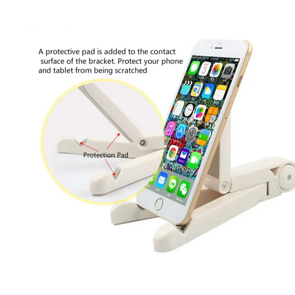 Foldable Phone Tablet Stand Holder Adjustable Desktop Mount Stand Tripod Table Dawdler Desktop Holder