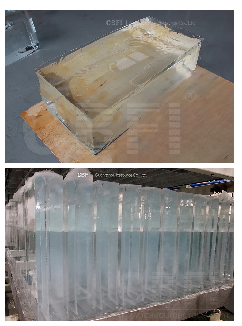 5 Tons Direct Cooling Block Ice Machine ABI50 for fishery and human consumption
