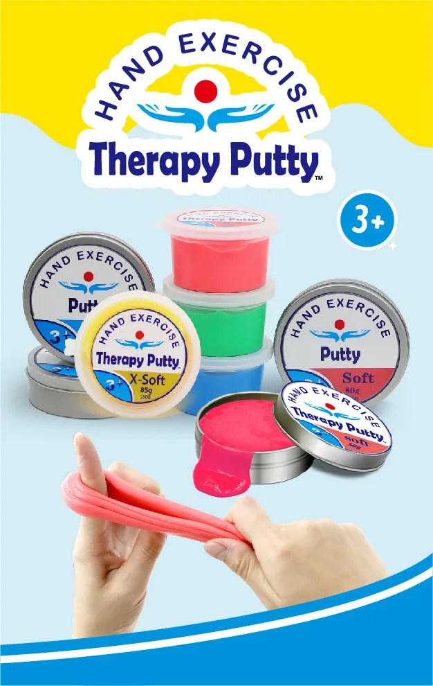 Sisland Hand Exercise Therapy Putty Stress Relief Quality 4 Strengths