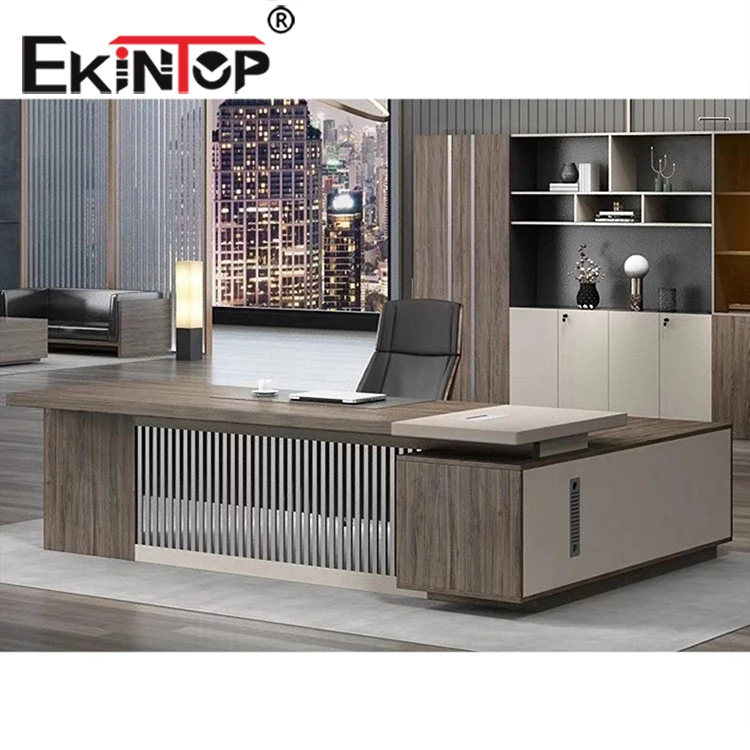 Factory Wholesale Price Office Furniture Wooden L Shape Executive