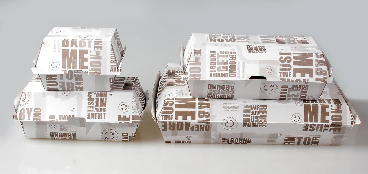 Custom Brown White Kraft Cardboard Packing Paper Corrugated Burger Box with Your Own Logo factory
