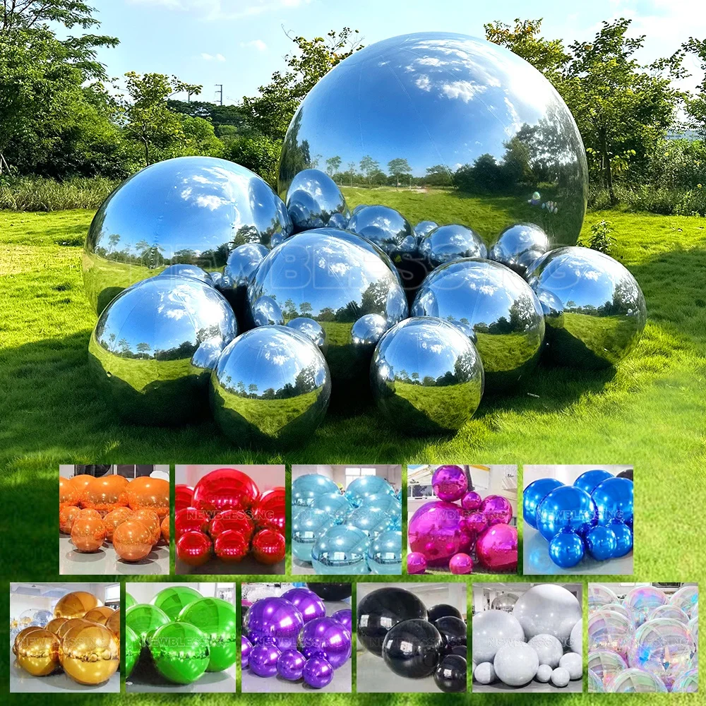 Inflatable Metallic Ball - Decorative Mirror Sphere