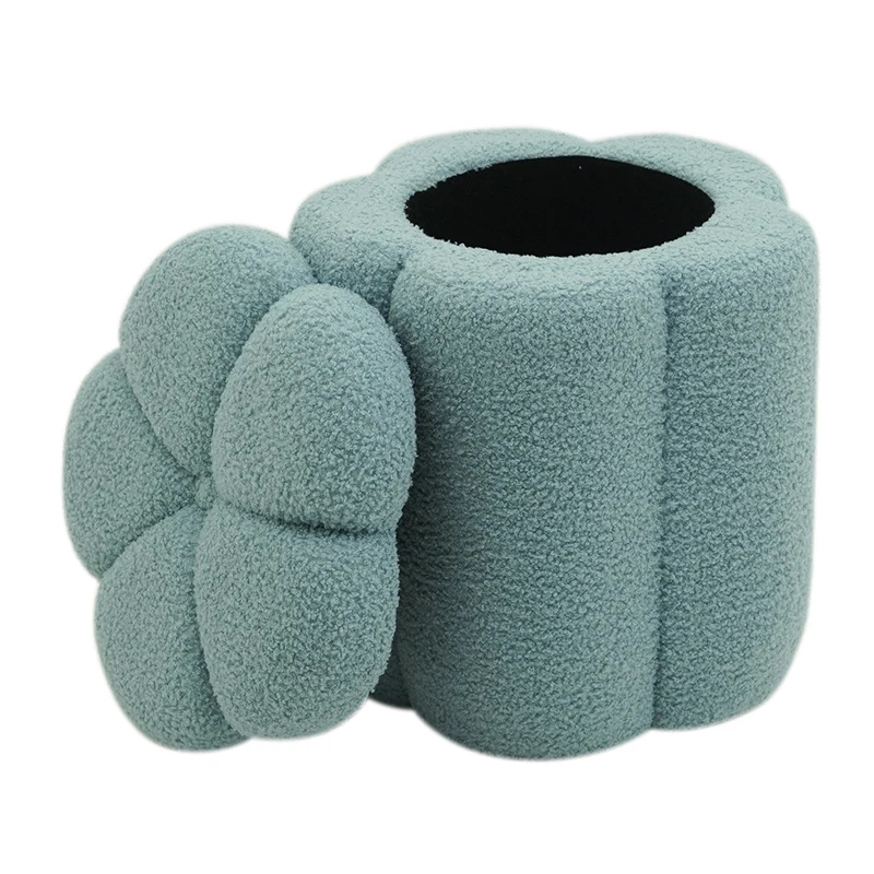 Stool Footstool Furniture for Living Room Functional Space Saving Velvet Pouf