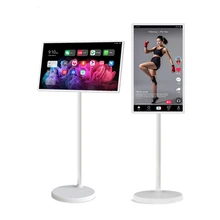 Floor Standing 21.5 Inch Stand By Smart Tv Touch Screen Android System LCD Portable Mini Tv