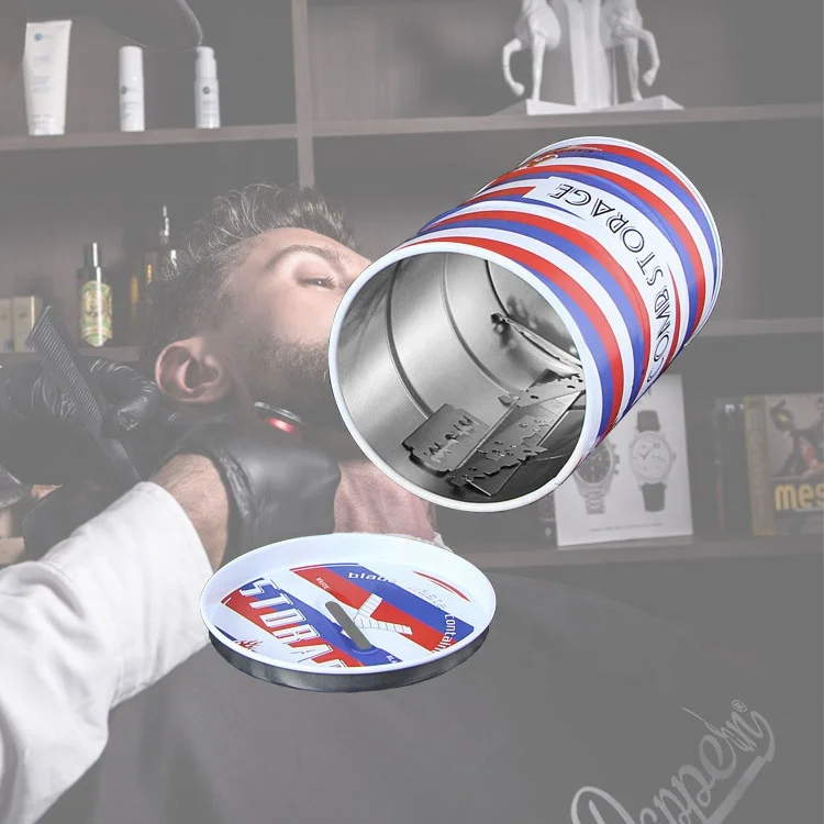 Прочный жестяной контейнер для хранения лезвий