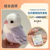 Purple rosy-faced lovebird all-things-go-well pendant