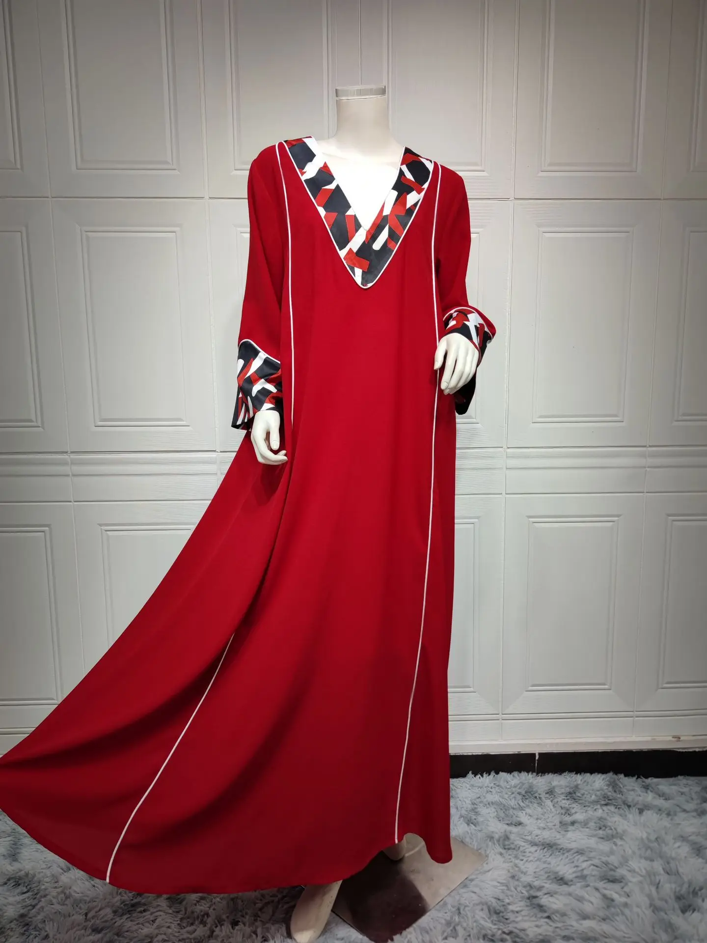 New Muslim Women Abaya Arabic Solid Color Long Dress Islamic Ramadan