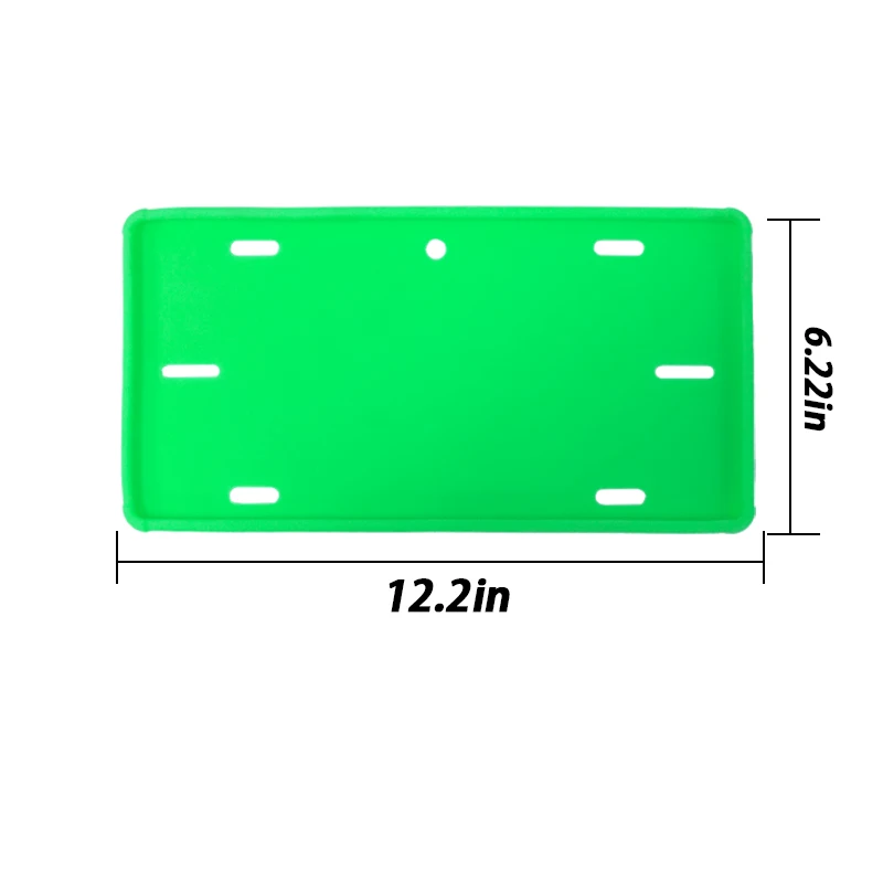Factory Direct Sales Colorful Silicone License Plate Frames for USA/Canada/Mexico/Guatemala