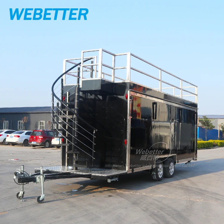 WEBETTER Custom Large Double Decker Food Truck 2 Story Mobile bar Trailer Commercial Food Truck Trailer Manufacturer