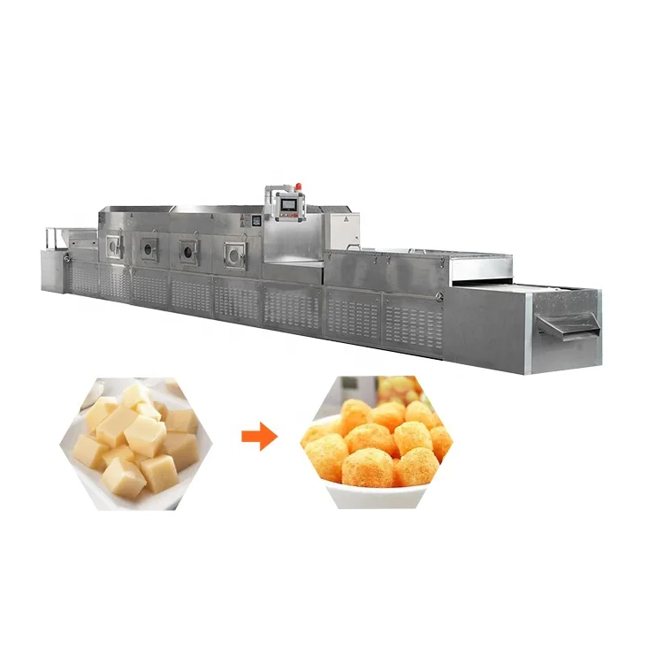 Automatic Continuous Microwave Belt Type Cheese Microwave Dryer for Food