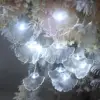 10-piece fan-shaped ginkgo leaf pendant string