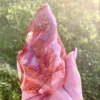 light red fire quartz flame