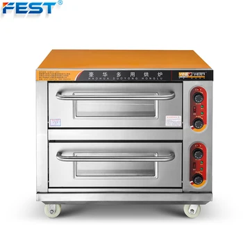 Commercial Factory Electrical Home Appliances Wholesale Electric Baking Oven Machine Pizza and Bread Oven Double Deck Oven