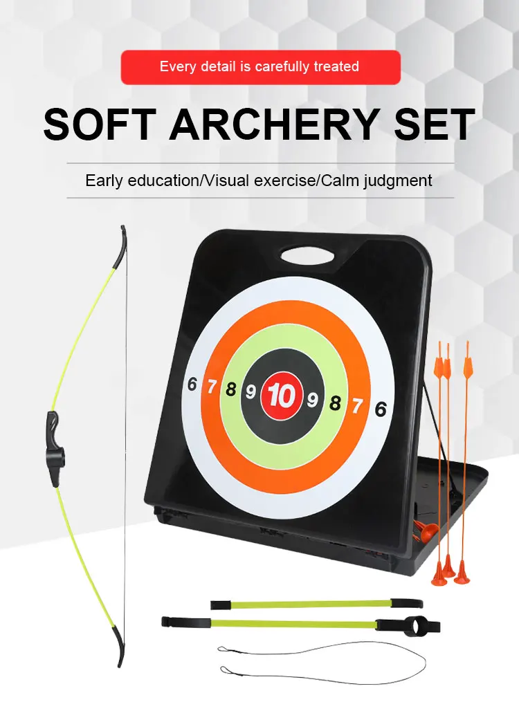 Mini Bow And Arrow Set Simulation Foldable Shooting Toy Green Light Up Soft Archery Set Buy