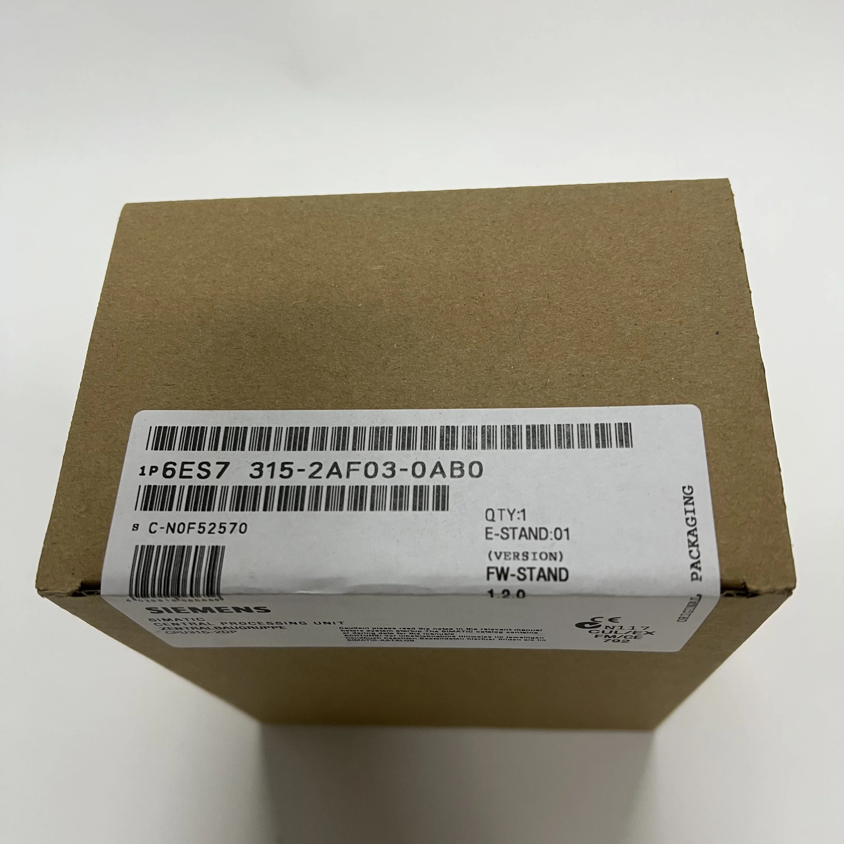 Siemens SIMATIC S7‑300 CPU 6ES7315‑2AF03‑0AB0 Siemens SIMATIC S7‑300 CPU 6ES7315‑2AF03‑0AB0