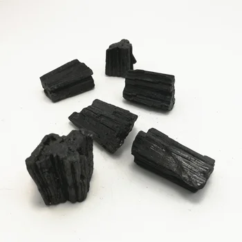 Natural Rough Stone Black Tourmaline Raw Black Tourmaline For Healing