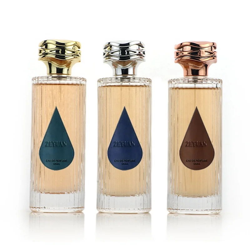 トールペイント作品　Perfume Bottles Elegant 155ml Perfume Bottle with Leather Label & Metal Cap