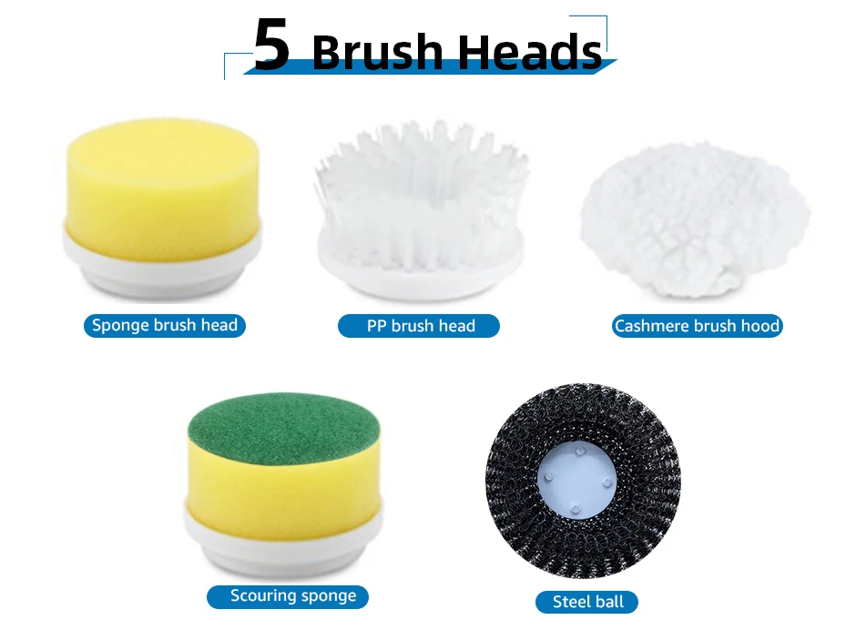 Battery Electric Cleaning Brush Electric Cleaning Brush Rechargeable