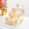 3-Layer Reindeer Plastic Fruit Tray (PVC Lid) - Amber
