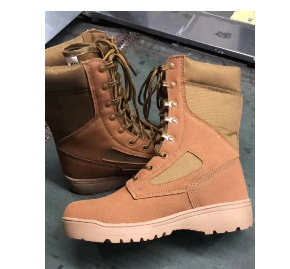 DFT0115 Stock Wholesales Desert Coyote Brown Black Boots Light