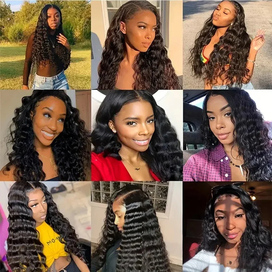 Extensions de cheveux humains deep wave brésiliens naturels_voghion.com