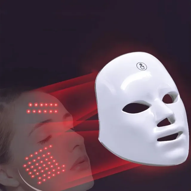 Rechargeable Facial LED Acne Reduction Skin Care 7 Color Blue Red Led Light Therapy Facial Beauty device Therapy Machine