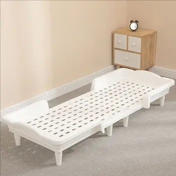 Kindergarten Furniture Kids Foldable Plastic Bed Stackable Portable Toddler Bed Plastic Bed for Sale