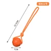 Boule en corde orange 7cm