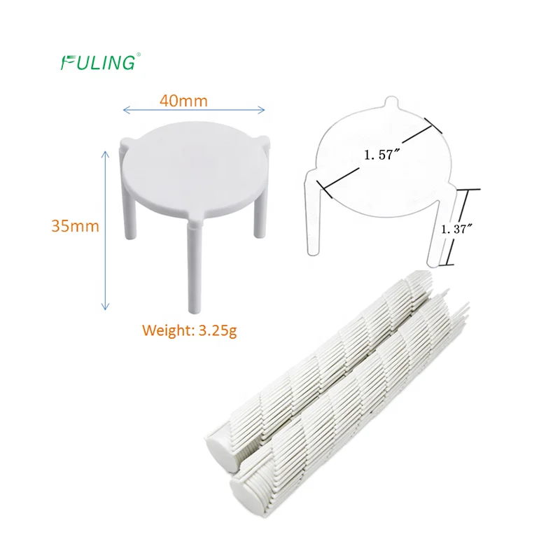White Pizza Tripod Plastic Pizza Box Stand Spacer Table Supports pp Saver Stand Pizza Toppers