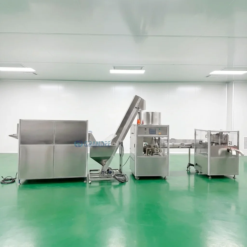 High Accuracy Automatic Plastic Bottle Cap Slitting and Folding Machine for Cap Compression Machine Line