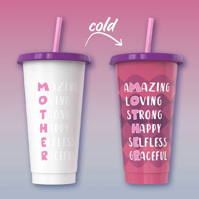 Happy Mothers Day 24oz Cold Cup Water Tumbler love Mom Plastic Mug  Wholesale Mother Day Gift 2024