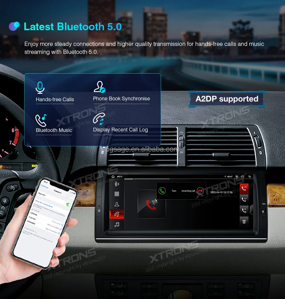 Автомагнитола XTRONS для BMW X5 E53, Android, 13 Восьмиядерный, Pantalla  Carplay, 4G, LTE, Android, автомобильное радио, 10,25 